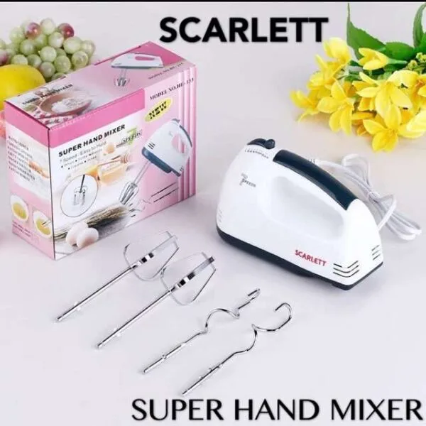 SCARLETT Super Hand Mixer Electric Egg Beater and Mixer 2