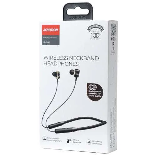JOYROOM JR-DY01 Neckband Wireless Bluetooth Magnetic Dual Dynamic Earphone 3