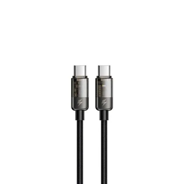 Mcdodo CA-284 Auto Power Off Type-C to Type-C Transparent Data Cable 100W