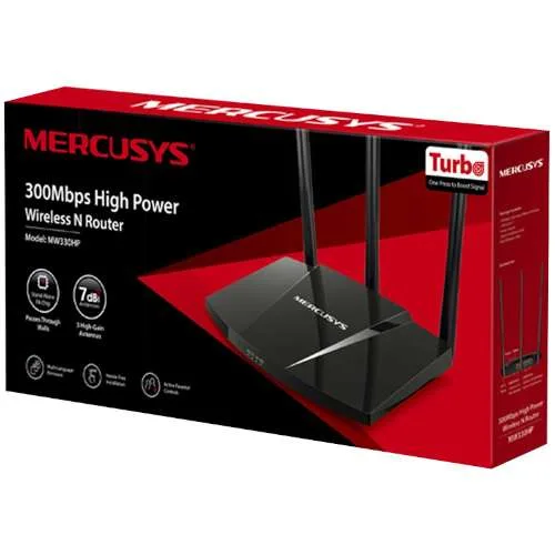 Mercusys MW330HP 300Mbps 3 Antenna High Power Wireless N Router 2