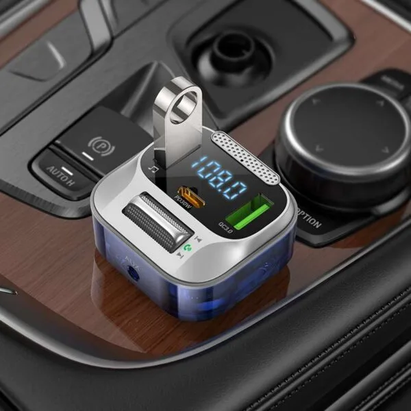E75 Bravery PD30W+QC3.0 car BT FM transmitter 2