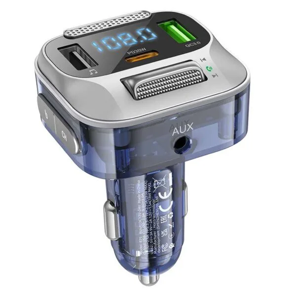 E75 Bravery PD30W+QC3.0 car BT FM transmitter