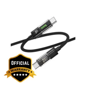 Hoco U116 Transparent Discovery Edition 60W Charging Data Cable for Type-C to Type-C