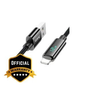 Hoco U125 Benefit USB-A to Lightning 12W Data Cable With Display