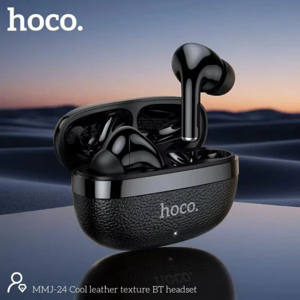 MMJ24 Cool Leather Texture True Wireless Earbuds 2