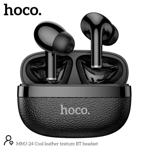 MMJ24 Cool Leather Texture True Wireless Earbuds
