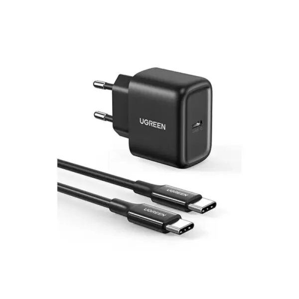 UGREEN CD250 25W PD Mini Fast Charger With UGREEN 2M USB C to C Cable