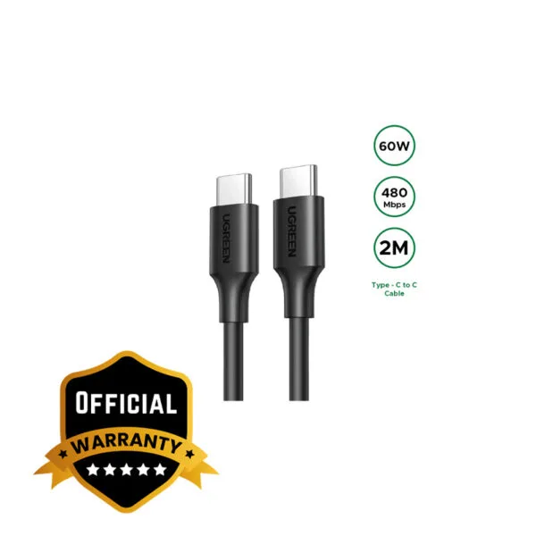 UGREEN USB-C 2.0 M/M Cable 2m (Black)