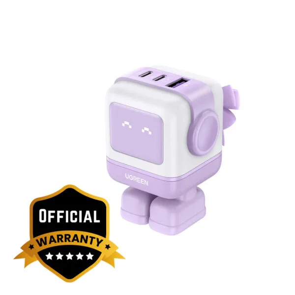 UGREEN Uno RG 65W 3-Port GaN Fast Charger US Purple