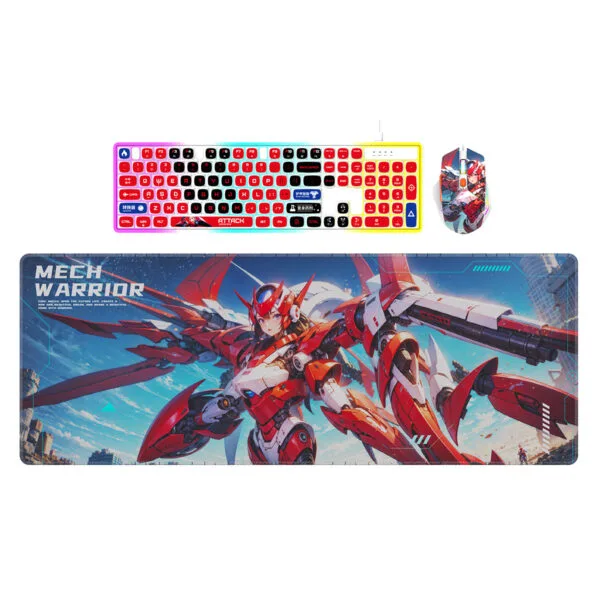 Premium Mech Warrior Anime Desk Mat – Gaming Mouse Pad 2