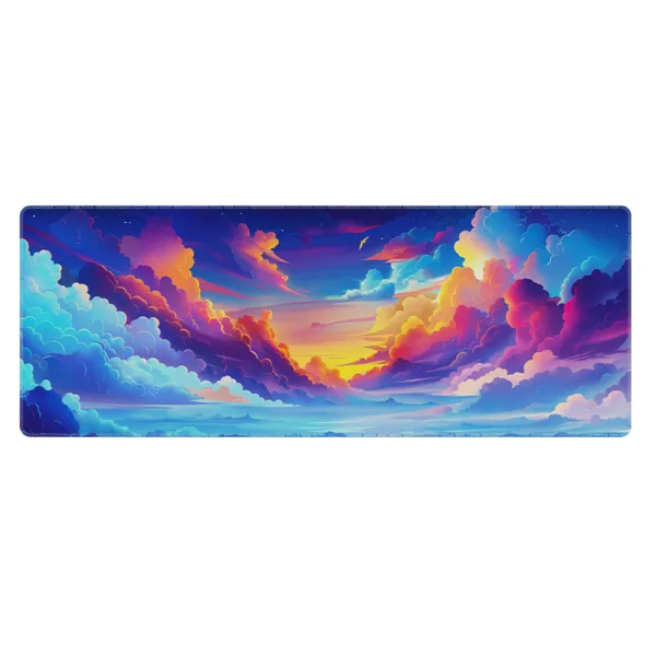 Premium Rosy Clouds Pastel Large Mouse Pad 2