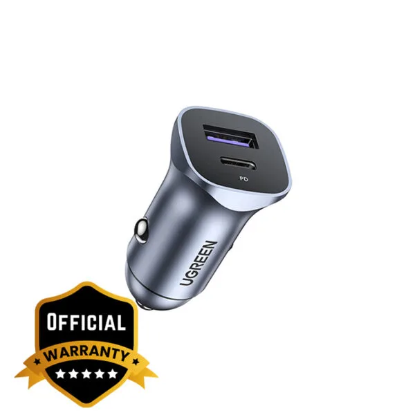 UGREEN A+C Dual-Port Car Charger PD30W+SCP22.5W 2