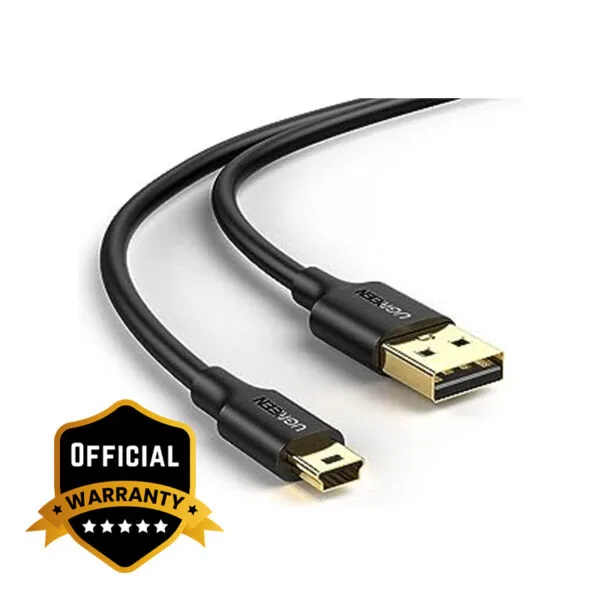 UGREEN USB 2.0 A Male to Mini 5 Pin Male Cable 3m (Black)