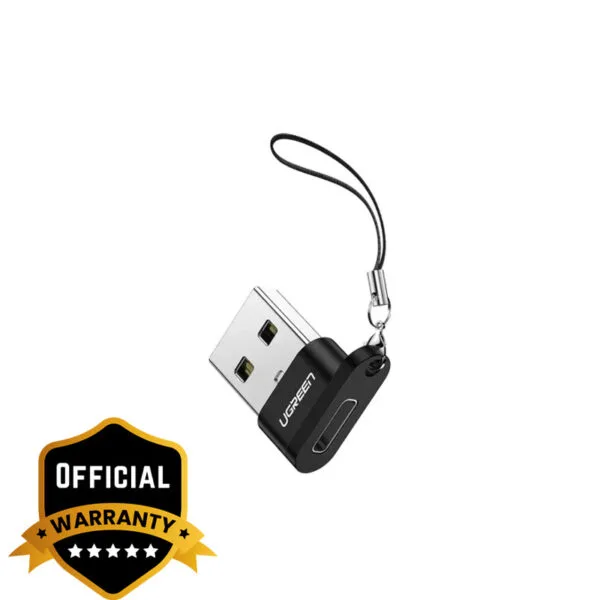UGREEN USB A Male to USB-C Female Adapter (Black)