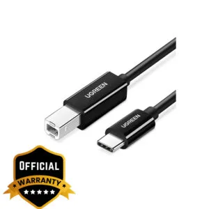 UGREEN USB-C to USB-B 2.0 Printer Cable 2m (Black)