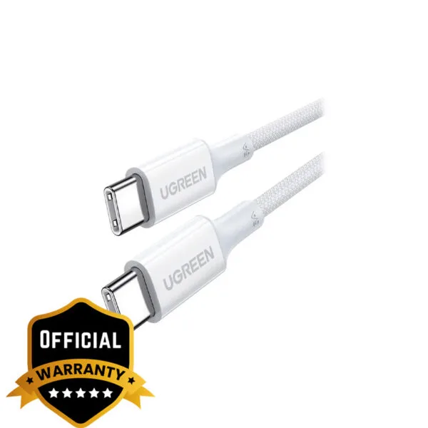 UGREEN USB-C to USB-C PD Fast Charging Cable 5A Max Black 1m 3
