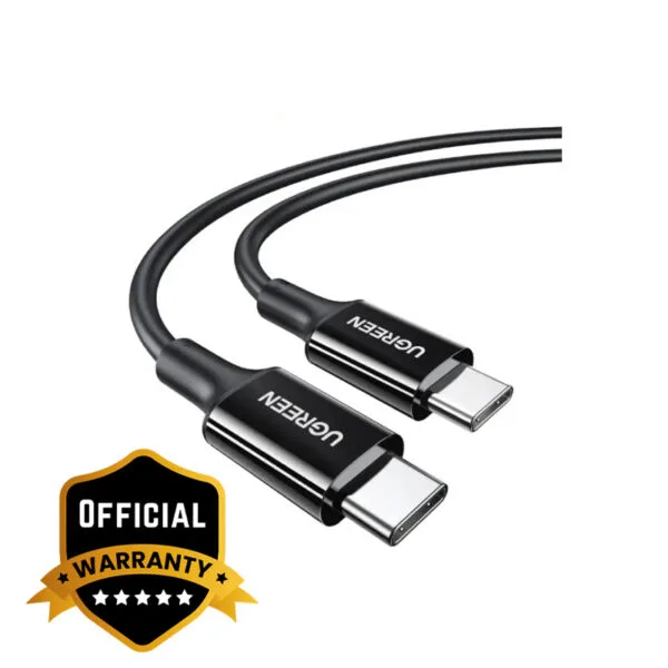 UGREEN USB-C to USB-C PD Fast Charging Cable 5A Max Black 1m 2