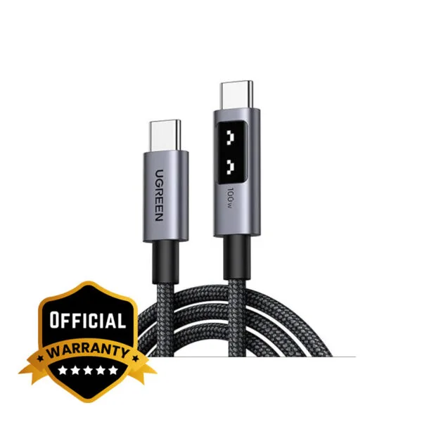 UGREEN Uno USB-C to USB-C PD Fast Charging Cable 5A Max 1m 2