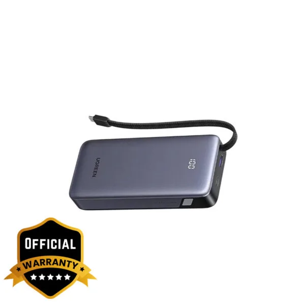 Ugreen 20000mAh 67W 1C1A Power Bank with Built-in Cable (3C Version) 2