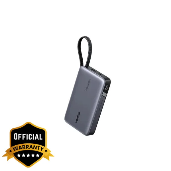 UGREEN Nexode 145W 20000mAh Power Bank Built-in Cable Black