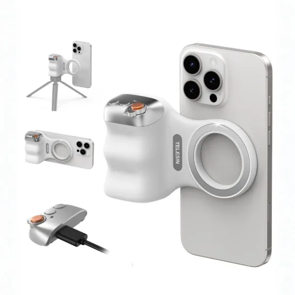 TELESIN Magnetic Neck Mount for iPhone & Android 4