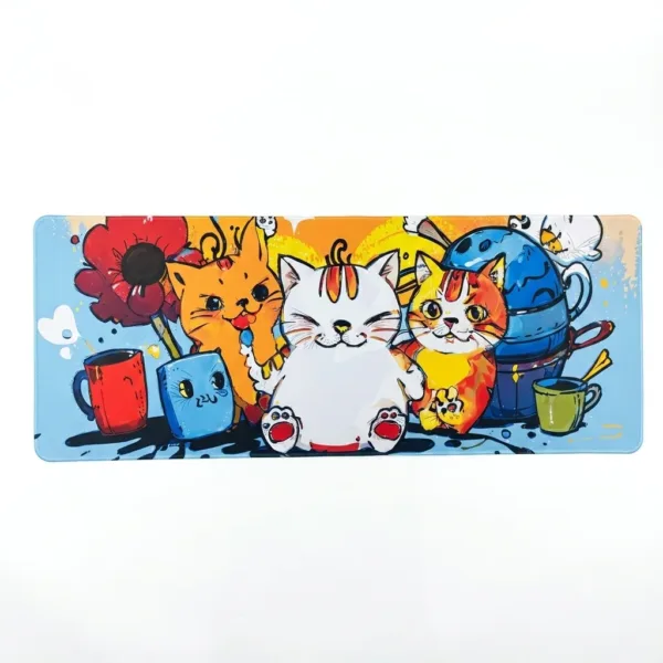 Orange Kitty Desktop Mouse Pad