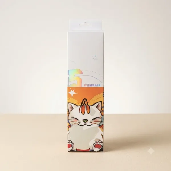 Orange Kitty Desktop Mouse Pad 3