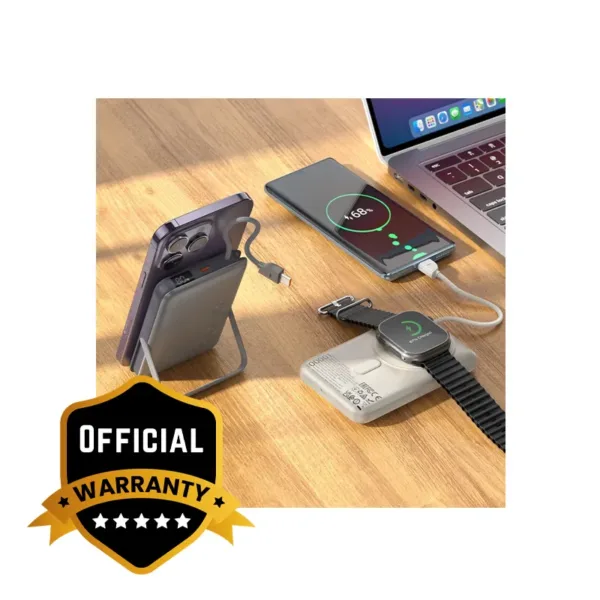 HOCO Q43 Clever 10000mAh Wireless Power Bank With Cable 2