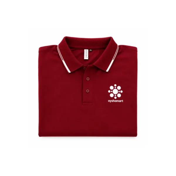 Ayshamart Premium Maroon Polo Shirt 2
