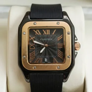 Cartier Santos Watch Black Dial