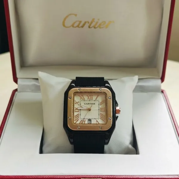 Cartier Santos Watch White Dial 5