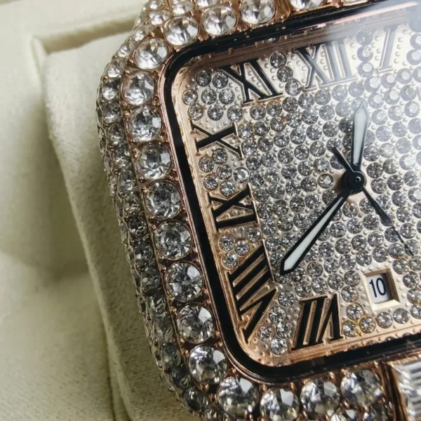 Inspired Iced Ladies Watch White 4